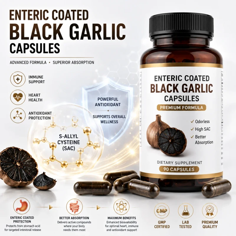 Tianz-Enteric-Coated-Black-Garlic-Capsules-Odorless-Garlic-Extract-Heart-Immune-Support-Antioxidant-High-SAC-OEM-Private-Label