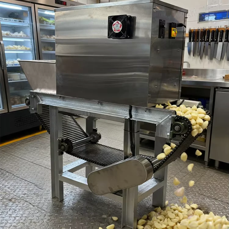 Tianz-Full-Automatic-Stainless-Steel-Garlic-Peeling-Machine-Production-Line-Air-Pressure-Peeling-for-Industrial-Garlic-Paste-Making